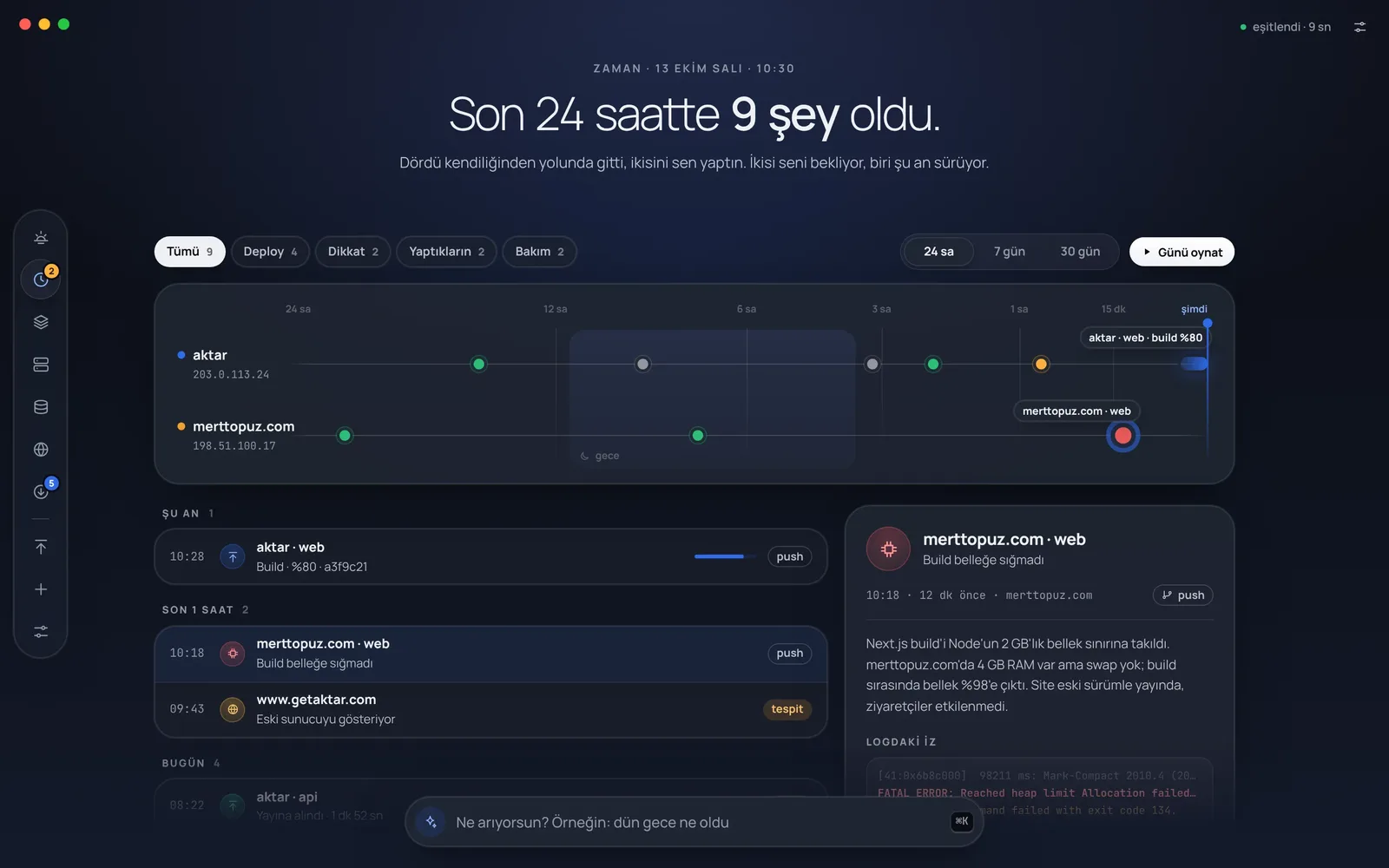 Kule: Son 24 saat